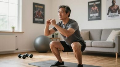 home workout 40 year old man