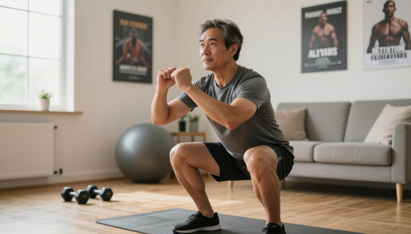 home workout 40 year old man