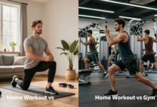 home workout is better or gym