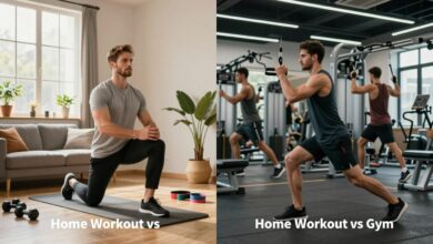 home workout is better or gym