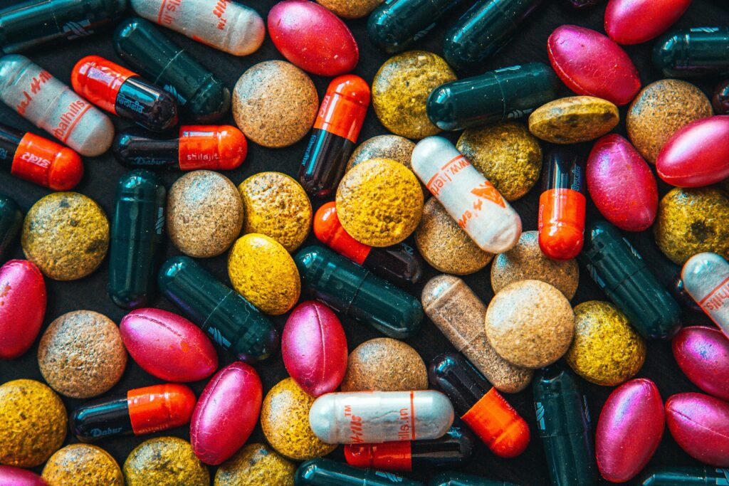 red and brown medication pill red and brown medication pill